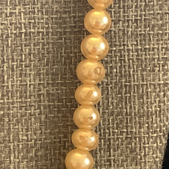 Two Vintage Faux Pearl Necklaces 16” & 23” - Picture 4 of 8